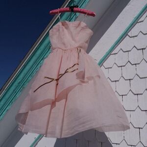 1950s handmade ballerina party dress
